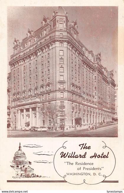 B184 US The Willard Hotel Residence of Presidents Washington DC postcard
