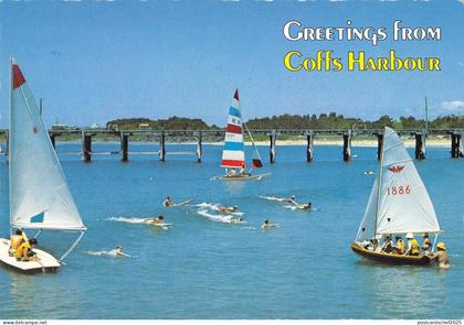 BR101987 greetings from coffs harbour ship bateaux jetty beach nsw   australia