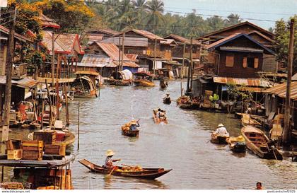 BT14745 View of Kholng or canal dwellers Thailand         Thailand