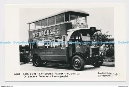 C002516 M860. London Transport NS2154. Route 32. London Transport Photograph. Pa