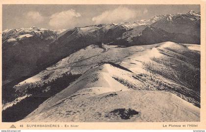C071 France Superbagneres en hiver mountain vintage postcard