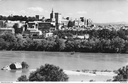 C098 France Avignon Le pont St Benezet le Palais des Papes  RPPC postcard