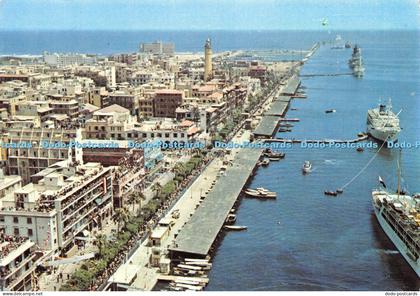D026419 Port Said. General vue of Port Said and its harbor. Egypt