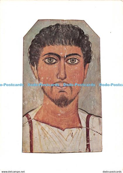 D084473 British Museum. Portrait of a Man. Fayum. Egypt. No. 63397. IVth cent. H