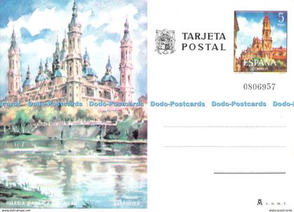 D096727 Zaragoza. Iglesia Basilica del Pilar. La Seo Zaragoza. M. F. N. M. T