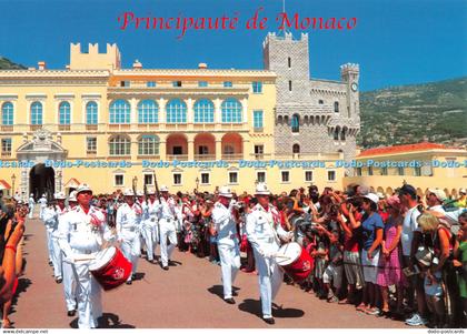 D133595 Principaute de Monaco La Releve de la Garde Devant le Palais Princier Co