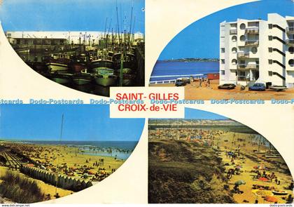 D142575 Saint Gilles Croix de Vie 4945 Port de Croix de Vie Plages de Saint Gill