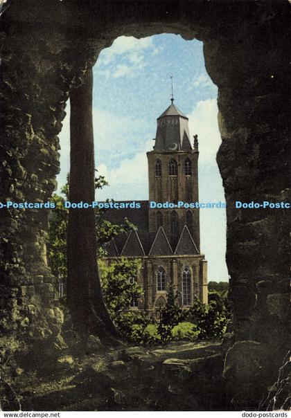 D193414 Heinsberg Rhld Burgruine mit Propsteikirche Heinr Wahlen 1973