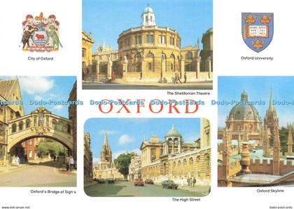 D208775 Oxford The High Street Oxford Skyline Oxford Bridge of Sigh Thomas Photo