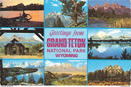 D232073 Greetings from Grand Teton National Park Wyoming Jackson Lake George Mc
