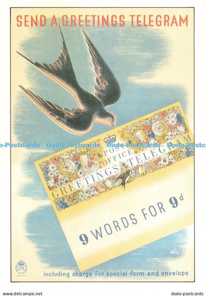 D254509 Send a Greetings Telegram Beric Tempest Ephemera Series No 11