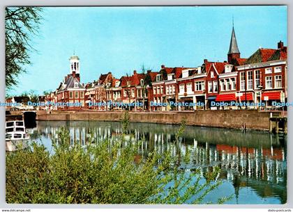 D309039 Groeten uit Dokkum Diepswal met Stadhuis Van Leers Fotodrukindustrie B V