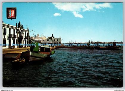 D328217 Ayamonte. Hualva. Wharf. A. Subirats Casanovas. Venecia. Escudo de Oro.