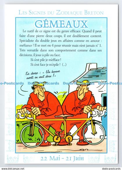 D339850 Les Signes du Zodiaque Breton. Gemeaux. YCA. Hubert Rublon