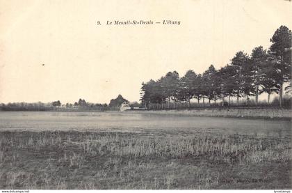 France Le Mesnil Saint Denis L'etang vintage postcard