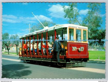 L344276 Bendigo Vintage Tramways Victoria No 17 Crossbench car Nucolorvue