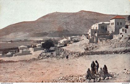 L475 Palestina village of Sychar and Mount Gerizim vintage postcard