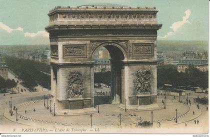 PC38504 Paris. L Arc de Triomphe. No 10. 1910. B. Hopkins