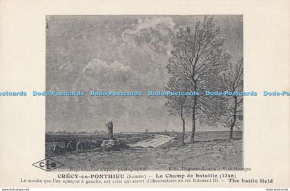 R005401 Crecy en Ponthieu Le Champ de Bataille 1346