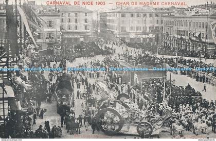 R010424 Carnaval de Nice 1905 Char de Madame Carnaval Imbert