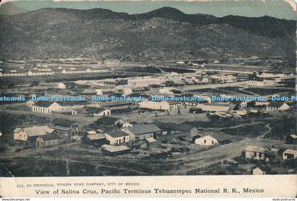 R014901 View of Salina Cruz Pacific Terminus Tehuantepec National R R Mexico B H