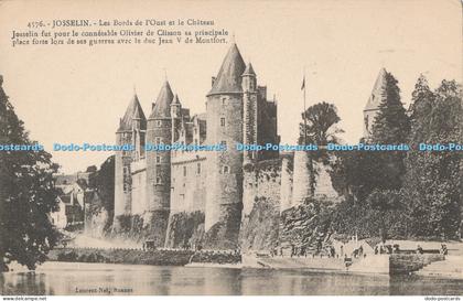 R016410 Josselin Les Bords de l Oust et le Chateau Laurent Nel No 4576