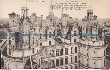 R020349 Chambord. Le Chateau Les Combles Bordes de Galeries et de Chemins de ron