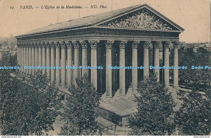 R027957 Paris L Eglise de la Madeleine ND No 19