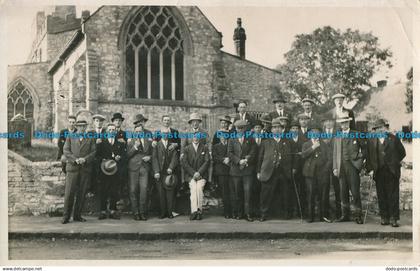 R029193 Old Postcard. Mens Company near the Church