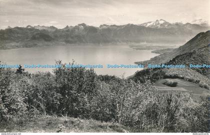R052987 Thollon Vue Sur le Lac Leman a Droite la Baie de Saint Oingolph au Fond