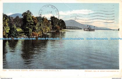 R054091 South from Bridge Green Island Lake George N Y 1988