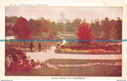 R058890 No. 505 White Printing. Antoine Campau Park. Grand Rapids