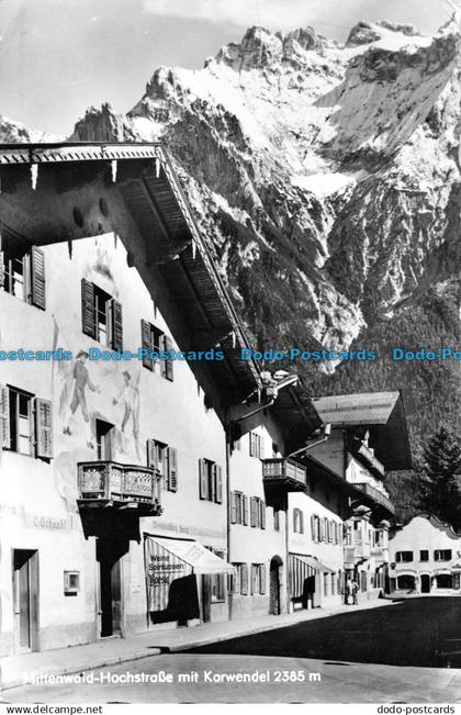 R090203 Mittenwald Hochstrase mit Karwendel Friedl Pehl Mittenwald