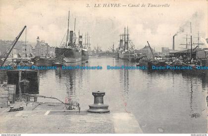 R132417 Le Havre. Canal de Tancarville. 1917. B. Hopkins