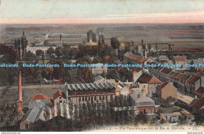 R176989 Hazebrouck. Vue Panoramique vers la Rue de Merville. LL