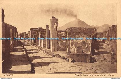 R194378 Pompei Strada Domiziano e Porta Ercolano Cesare Capello