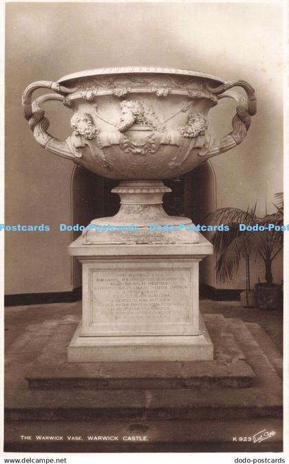 R196984 The Warwick Vase Warwick Castle Walter Scott K 923 RP