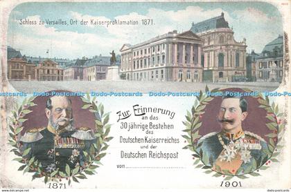 R211748 Schloss zu Versailles Ort der Kaiserproklamation 1871 Zur Erinnerung 187