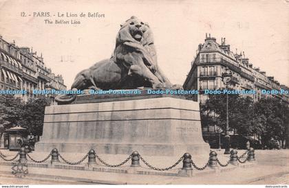 R240505 12 Paris Le Lion de Belfort The Belfort Lion Imp phot LAbeille 1924