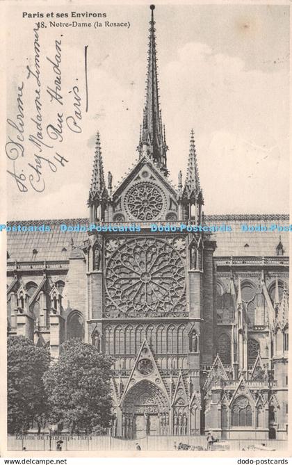 R288724 Paris et ses Environs 18 Notre Dame La Rosace 1907