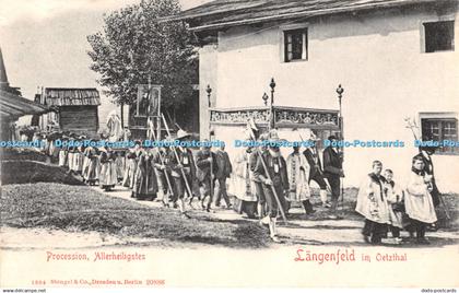 R371128 Langenfeld im Oetzthal Procession Allerheiligstes Stengel 1904