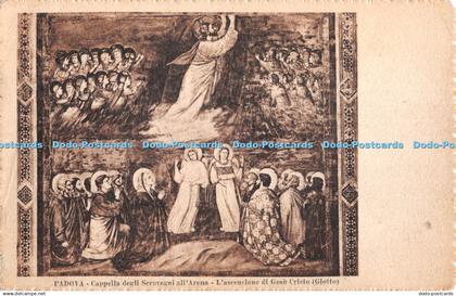 R380121 Padova Cappella degli Scrovegni all Arena L ascensione di Gesu Cristo Gi