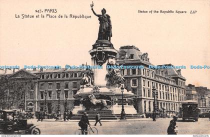R410778 243 Paris La Statue et la Place de la Republique Statue of the Republic