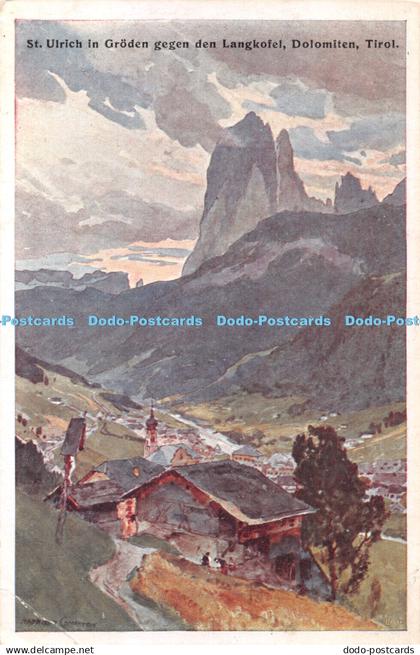 R422090 St Ulrich in Groden gegen den Langkofel Dolomiten Tirol Compton Bozen Q