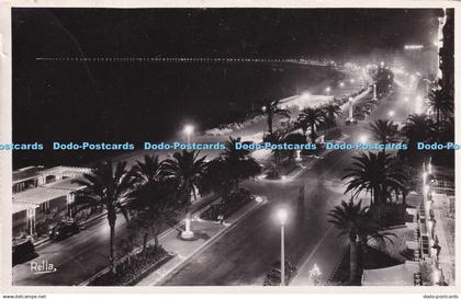 R445479 Nice la nuit La Promenade des Anglais Rella Collection La Cote d Azur RP