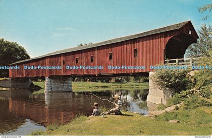 R448420 Ontario Kitchener The West Montrose Covered Bridge Traveltime Grant Mann