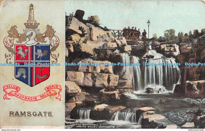 R448668 Ramsgate The Waterfall and Grotto Walk Ramsgate B and R Series 1908