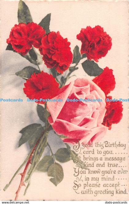 R489656 I Send This Birthday Card To You Rose 1926