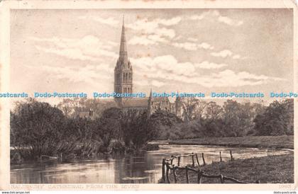 R506919 Salisbury Cathedral from the River 1963 A Smee Salisbury S H 1963 1913