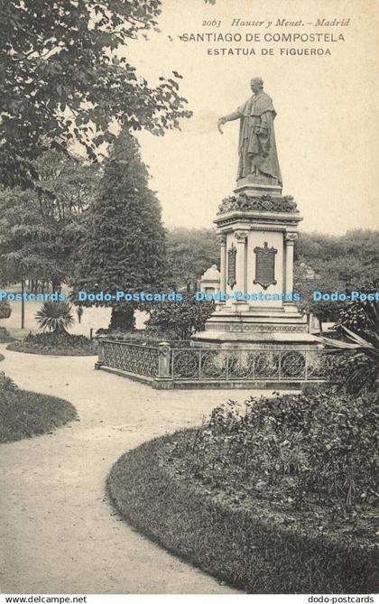 R585047 Santiago de Compostela Estatua de Figueroa Hauser y Menet